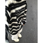 2023. gada amerikāņu vintage svītraini vīriešu džemperi ar burtu izšuvumu, vienkārši, brīvi, ar apaļu kaklu, rudens trikotāžas vīriešu džemperi, džemperi