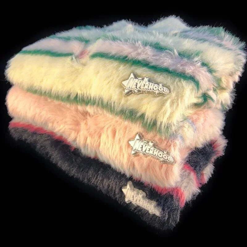 Vīriešu svītrains mohēras džemperis Polo apkakle, salda, mīksta vaska krāsas džemperi, sieviešu poga ar garām piedurknēm, mīļi džemperi