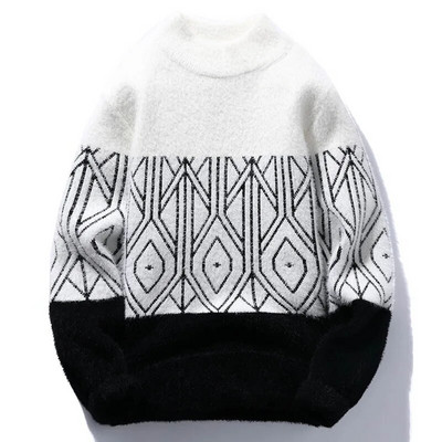 Ziemas Vīriešu siltie Džemperi Vīriešiem Apģērbi Bruņurupuču Puloveri Vīriešu Mētelis Vīriešu Džemperis Vīriešu Apģērbi Burtu raksts Puloveri