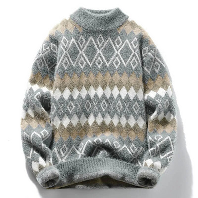 Ziemas Vīriešu siltie Džemperi Vīriešiem Apģērbi Bruņurupuču Puloveri Vīriešu Mētelis Vīriešu Džemperis Vīriešu Apģērbi Burtu raksts Puloveri