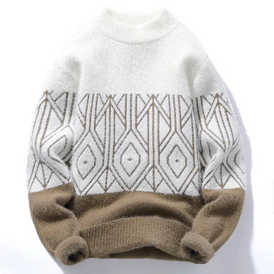 Ziemas Vīriešu siltie Džemperi Vīriešiem Apģērbi Bruņurupuču Puloveri Vīriešu Mētelis Vīriešu Džemperis Vīriešu Apģērbi Burtu raksts Puloveri