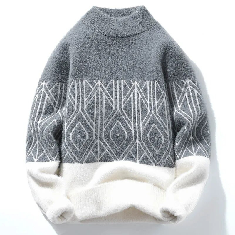 Ziemas Vīriešu siltie Džemperi Vīriešiem Apģērbi Bruņurupuču Puloveri Vīriešu Mētelis Vīriešu Džemperis Vīriešu Apģērbi Burtu raksts Puloveri