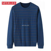 Rudens pavasara liela izmēra džemperis 5XL 6XL 7XL krūtis 140 cm brīvi svītraini vīriešu džemperi