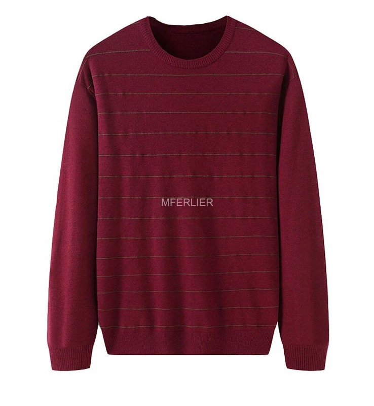 Rudens pavasara liela izmēra džemperis 5XL 6XL 7XL krūtis 140 cm brīvi svītraini vīriešu džemperi