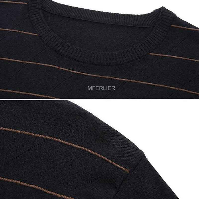 Rudens pavasara liela izmēra džemperis 5XL 6XL 7XL krūtis 140 cm brīvi svītraini vīriešu džemperi