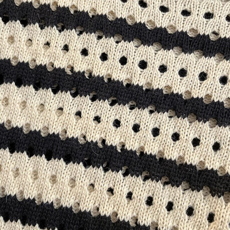 Melni svītraini džemperi Vīriešu džemperis, dobs, izskatīgs ikdienišķs dizains baggy tīņiem unisex elegants ielas apģērbs Свитер O veida kakla vitalitāte