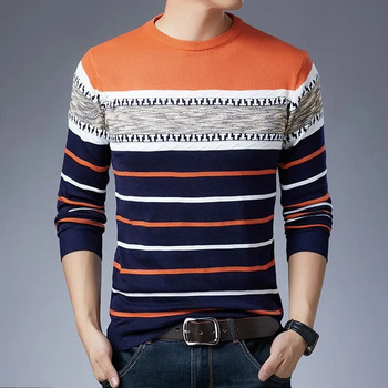 2023 Φθινοπωρινό νέο πλεκτό Ανδρικό πουλόβερ από βαμβακερό κορεάτικο μπλουζάκι με στρογγυλή λαιμόκοψη Ανδρικά ρούχα