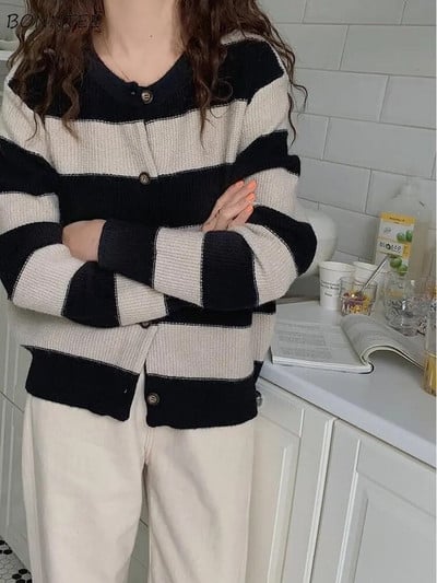 Cardigan Femei Toamnă Cuplu Dună Minimalist Ins Femme Pulovere Vintage All-match Ulzzang Student High Street Tricoturi confortabile