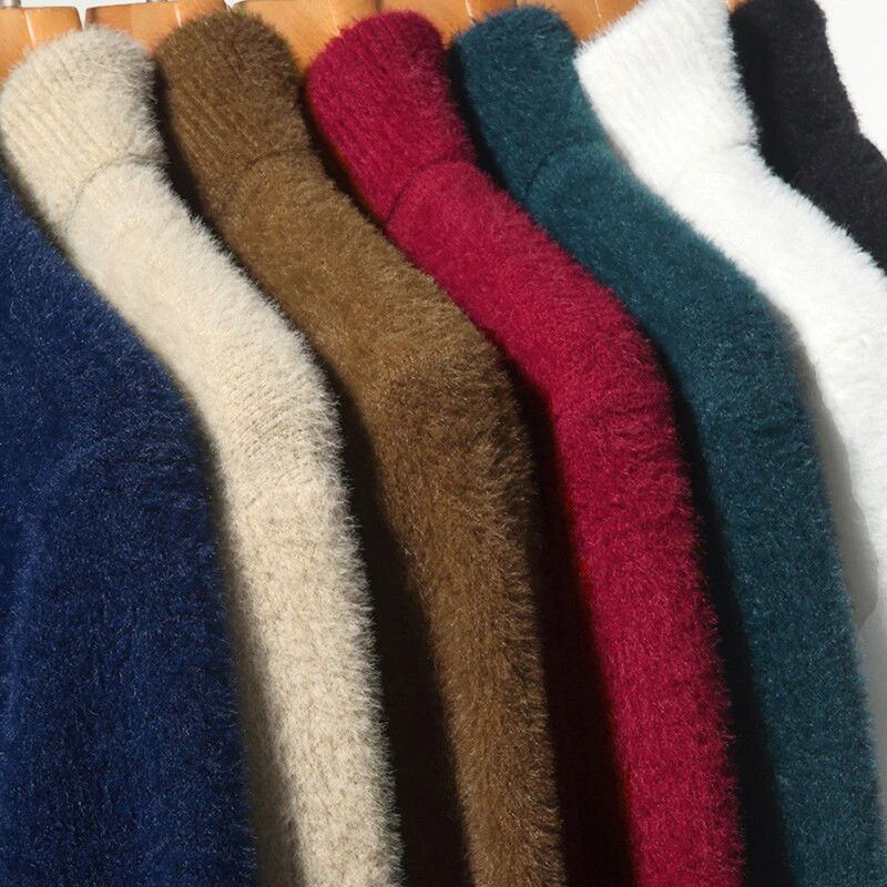 Turtlenikaka imitācija ūdeles vilnas džemperis vīriešiem pavasarim un rudenim un ziemai jauns ikdienas vienkrāsains apakšējais auksts silts apģērbs