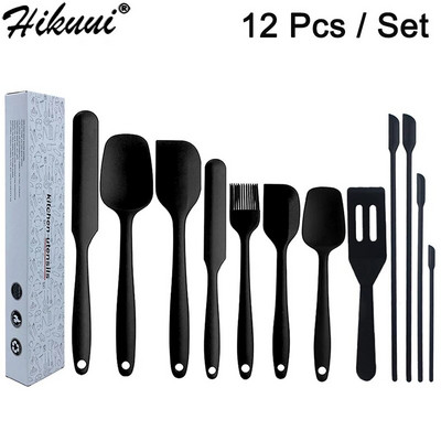 Ēdienu gatavošanas piederumu komplekts, kas nesatur BPA, lāpstiņas, skrāpji, karotes un otas virtuves rīkiem cepšanai un gatavošanai