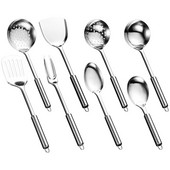 Φτυάρι κατσαρόλας, ανοξείδωτα, οικιακά σκεύη κουζίνας, σετ σπάτουλας, κουτάλι σούπας, κουτάλι σούπας, κουτάλι τηγανίσματος, πλήρες σετ