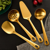 Koreai rozsdamentes acél konyhai edények Konyhai edények Akasztható vacsoraleves szűrőedény Sütőlapát Háztartási kellékek