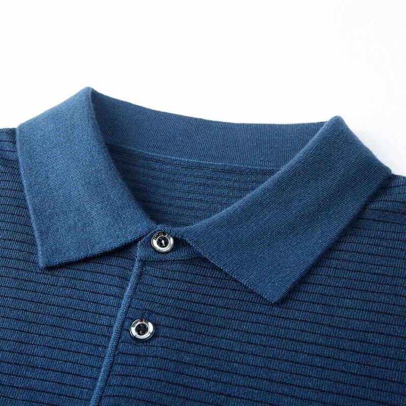 MLSHP tavaszi őszi kötött csíkos póló férfi pulóverek luxus hosszú ujjú üzleti alkalmi egyszerű klasszikusok férfi pulóver 4XL