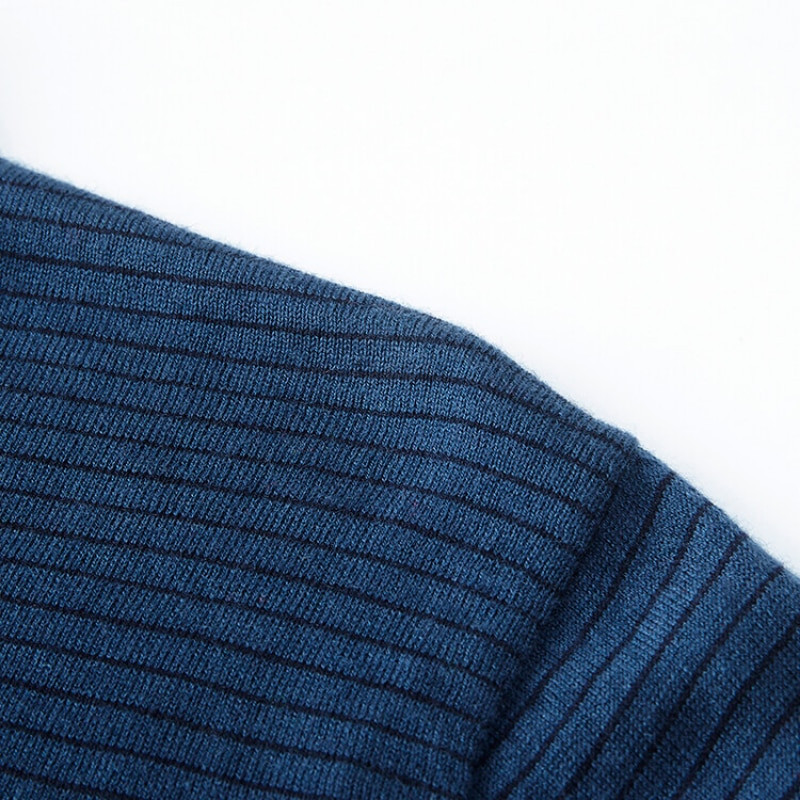 MLSHP tavaszi őszi kötött csíkos póló férfi pulóverek luxus hosszú ujjú üzleti alkalmi egyszerű klasszikusok férfi pulóver 4XL