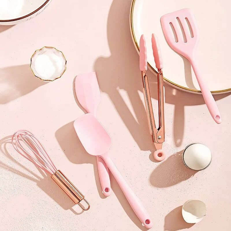 Σετ εργαλείων για κέικ κουζίνας Πολλαπλών χρήσεων Σετ εργαλείων κουζίνας για κέικ από σιλικόνη, χτυπητήρι αυγών Σπάτουλα σιλικόνης