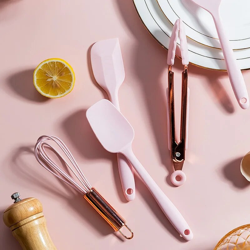 Σετ εργαλείων για κέικ κουζίνας Πολλαπλών χρήσεων Σετ εργαλείων κουζίνας για κέικ από σιλικόνη, χτυπητήρι αυγών Σπάτουλα σιλικόνης