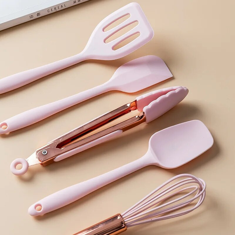 Σετ εργαλείων για κέικ κουζίνας Πολλαπλών χρήσεων Σετ εργαλείων κουζίνας για κέικ από σιλικόνη, χτυπητήρι αυγών Σπάτουλα σιλικόνης