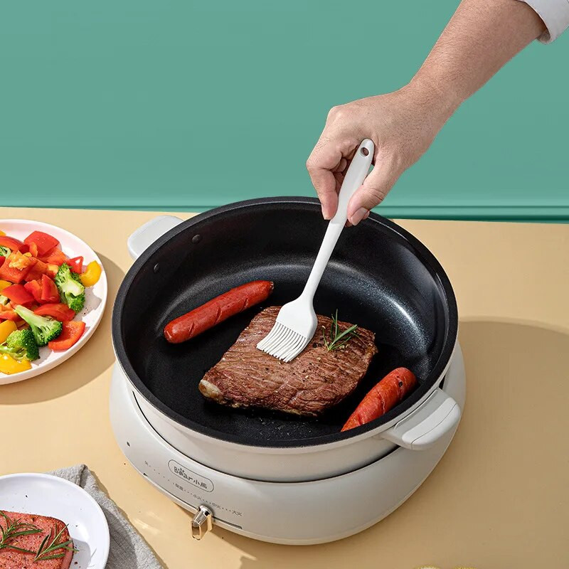 Silikona virtuves piederumi Pārtikas kvalitātes Nepiedegoša gatavošana Cepšanas lāpstiņa Silikona eļļas birste Olu putotājs Pārtikas klips virtuves aksesuārs