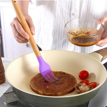 Силиконови кухненски инструменти за готвене Топлоустойчива лъжица шпатула Кухненски прибори незалепващ черпак бъркалка за яйца Съдове за печене Аксесоари