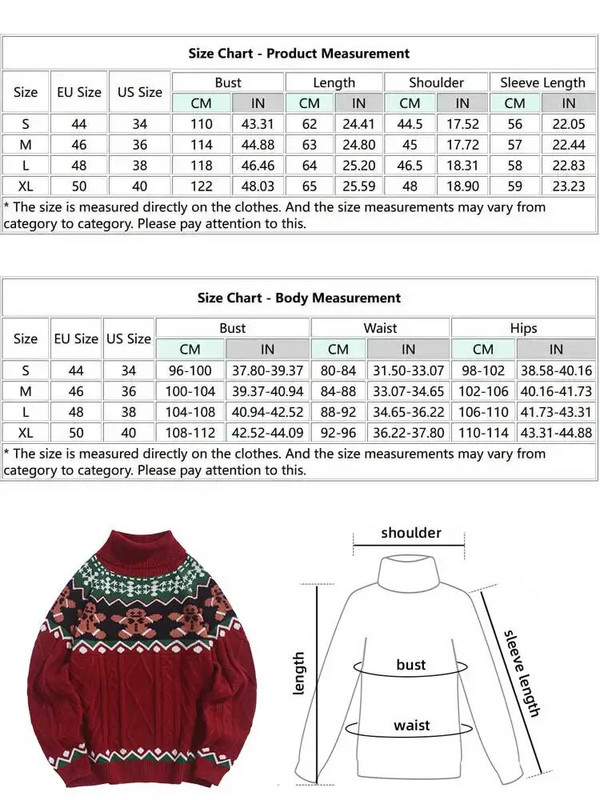 ZAFUL džemperis ar bruņurupuču apkakli Cartoon Bear Colorblock Ziemassvētku chunky Cable ģeometrisks trikotāžas džemperis ar augstu stiepšanos unisex Z5066642