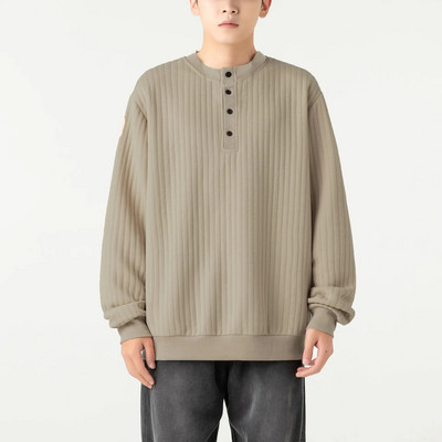 2023. gada jauns rudens, pusapkaklis, adīts džemperis, džemperis, vīriešu džemperis Augstas kvalitātes silts ziemas trikotāžas vīriešu džemperis