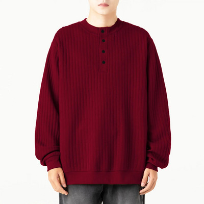 2023. gada jauns rudens, pusapkaklis, adīts džemperis, džemperis, vīriešu džemperis Augstas kvalitātes silts ziemas trikotāžas vīriešu džemperis