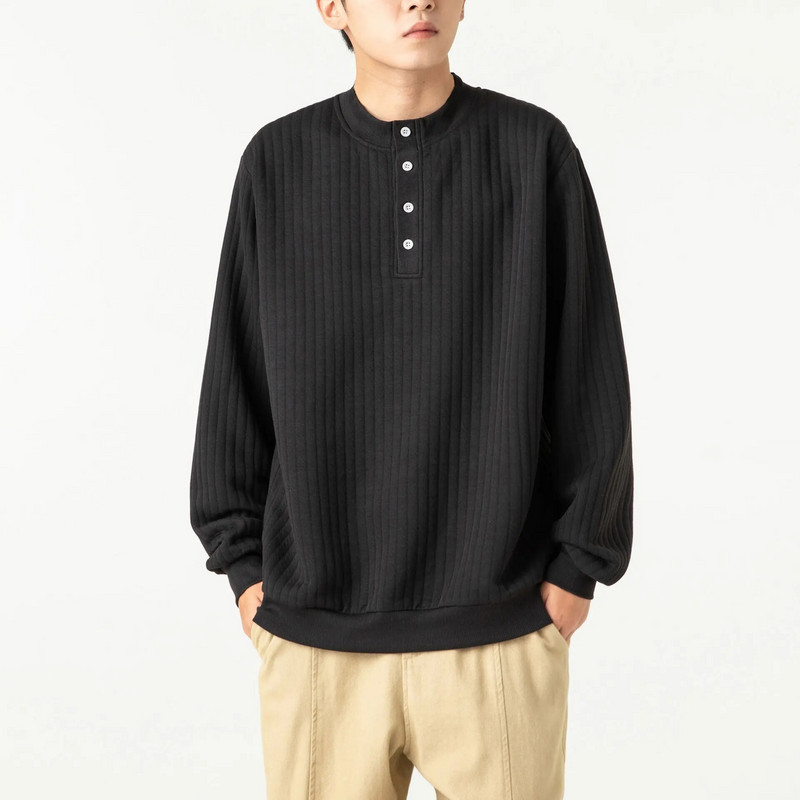 2023. gada jauns rudens, pusapkaklis, adīts džemperis, džemperis, vīriešu džemperis Augstas kvalitātes silts ziemas trikotāžas vīriešu džemperis