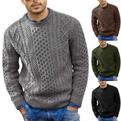 Őszi téli férfi nyakú pulóver férfi kötő pulóverek vastag kötött pulóver meleg férfi pulóver karcsúsított alkalmi pulóver kabát