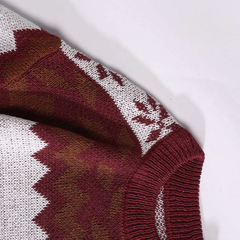 Vīriešu un sieviešu Ziemassvētku džemperis Modes ikdienišķa personība Retro retro vintage Ziemassvētku apdrukas džemperis ar lielizmēra džemperi