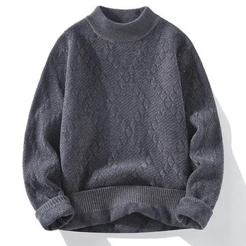 Зимни мъжки топли пуловери за мъже Облекло Пуловери с висока яка Мъжко палто Пуловер Мъжки дрехи Топли пуловери Пуловери
