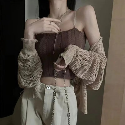 Sieviešu jaka dizains, salds, vienkāršs, izliekts, moderns adīšana, atpūta, vasara, saules noturīga, katru dienu brīva, seksīga, plāna, vienkrāsaina