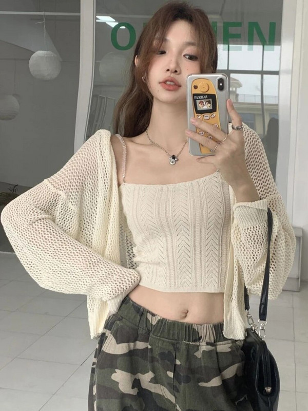 Sieviešu jaka dizains, salds, vienkāršs, izliekts, moderns adīšana, atpūta, vasara, saules noturīga, katru dienu brīva, seksīga, plāna, vienkrāsaina