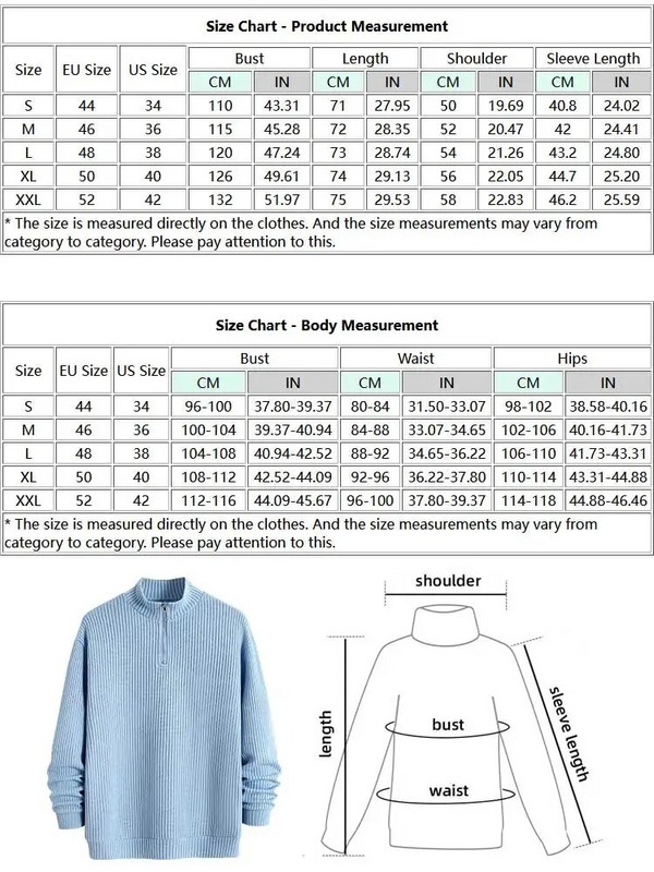 ZAFUL Solid vīriešu džemperi Ikdienišķa izgriezuma kaklasaite ar garām piedurknēm rievotu trikotāžas džemperis ceturtdaļas rāvējslēdzējs Streetwear pulovers svīteri Z5104300
