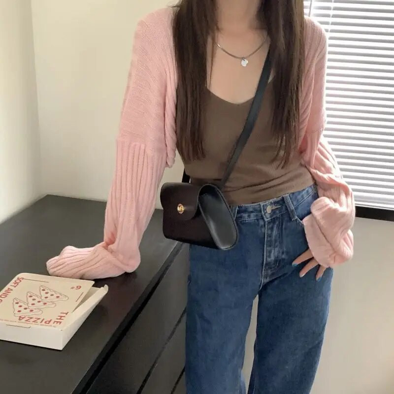 Apgriezti sieviešu jakas ar vaļēju dūrienu korejiešu stila viengabalains, mājīgs trikotāžas vienkāršs biroja dāma, jaunais pavasaris, slaids sikspārņa piedurknes