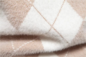 Υψηλής ποιότητας Ανδρικό πουλόβερ με νέα απομίμηση βιζόν Απαλό και άνετο πουλόβερ ζεστό πλεκτό πουλόβερ TOPS