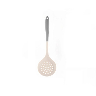 1 db/szett szilikon tejfehér, szürke, kétszínű konyhai edénykészlet magas hőmérsékletnek ellenálló és tapadásmentes edényekhez