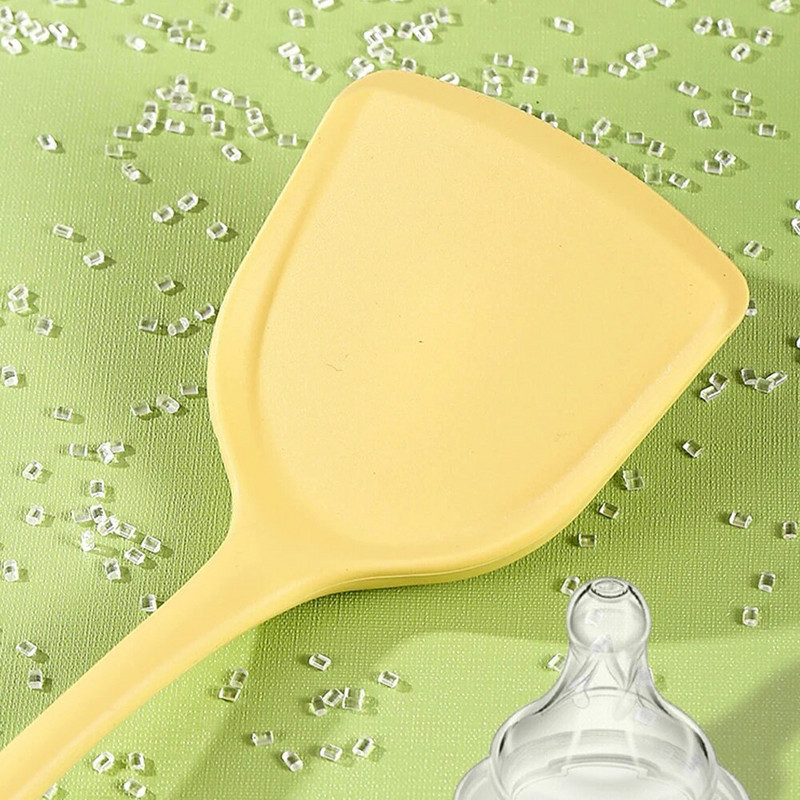 1 gab./Komplekts Silikona 5-daļīgs piena baltā un dzeltenā divu krāsu virtuves piederumu komplekts Karstumizturīgs virtuves piederumu komplekts