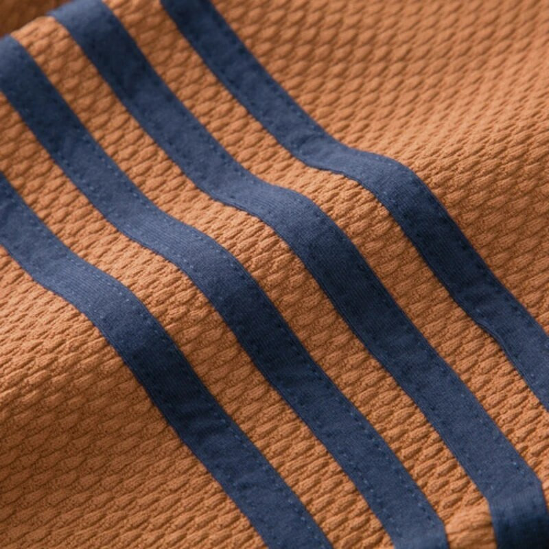 Vyriškas žieminis megztinis su apvaliu kaklu Laisvas jaunystės mados Miesto Paprastas Pietų Korėjos Madingas šiltas ananasų pledas Trijų juostų megztinis