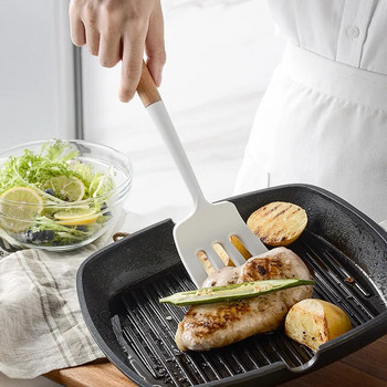 Νέα λευκή σιλικόνη μαγειρικά σκεύη 1 τεμ αντικολλητική κατσαρόλα μαγειρικής κουζίνας Μαγειρικά σκεύη Σπάτουλα Αυγοχτυπητές φτυάρι Σούπα Κουτάλι κουζίνα gadget