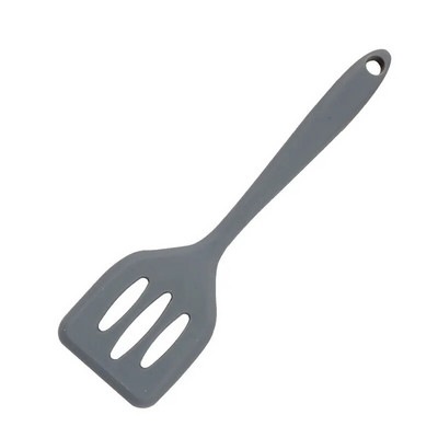 Pelēki virtuves piederumi Silikona trauki Daudzfunkcionāli nepiedegoši skrāpju eļļa Lāpstiņa Kauss Olu Saputo Lāpsta Virtuves Instrumenti