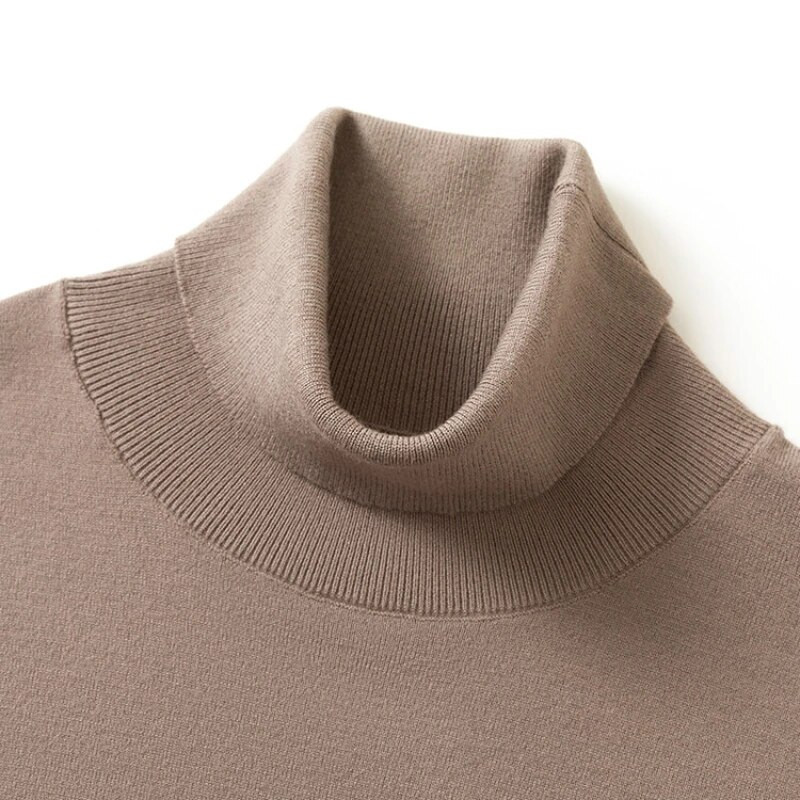 Jauns 2023. gada rudens ziemas 2023. gada vīriešu trikotāžas džemperis ar retro apkakli, kas izgatavots no samta, kas lieliski piemērots slāņošanai