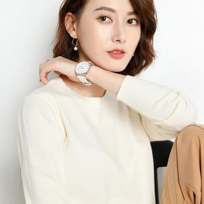 Sieviešu džemperis ar O veida kakla izgriezumu Rudens Ziemas Pamata Pulovers Silts Ikdienas Velkams Džemperi Korejiešu Modes Pavasara Trikotāžas Apakškrekls 2023