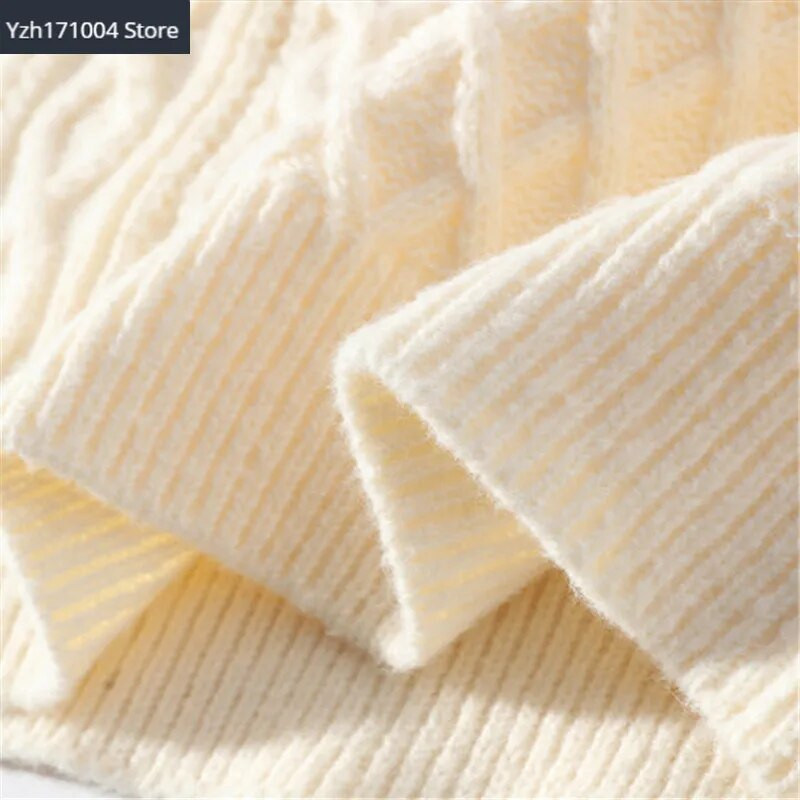 Augstas kvalitātes vīriešu džemperi ar apkakli, džemperis vienkrāsains trikotāžas džemperis vīriešu ikdienas džemperi rudens ziemas silts trikotāžas apģērbs vīrietis