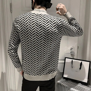 Μακρυμάνικο κορεάτικο στυλ casual μόδα πλεκτό πουλόβερ ανδρικά μισά ζιβάγκο ανδρικά ρούχα 2014 άνοιξη νέο στυλ