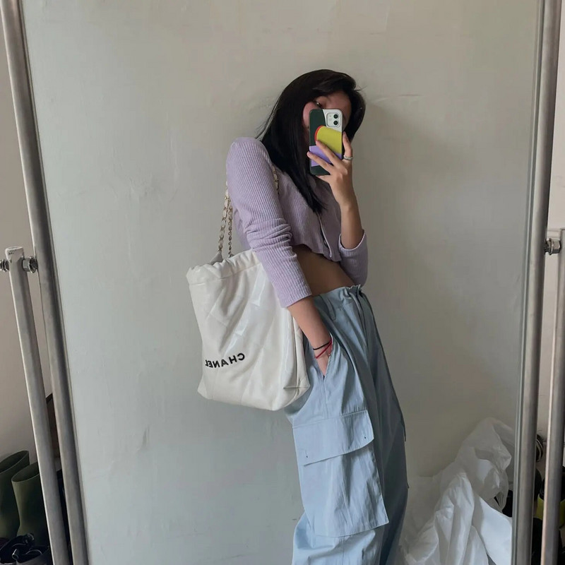 Apkarpyti megztiniai Moteriški Minimalistiniai Stilingi gatvės drabužiai Korėjietiški stilingi, tinkantys biurui Harajuku pavasario trikotažas Ulzzang Vintage