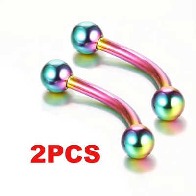 2GAB Metāla pakavs viltus deguna gredzens C klips BCR starpsienas lūpu nerūsējošā tērauda pīrsings Falso deguna gredzeni stīpa sievietēm vīriešiem