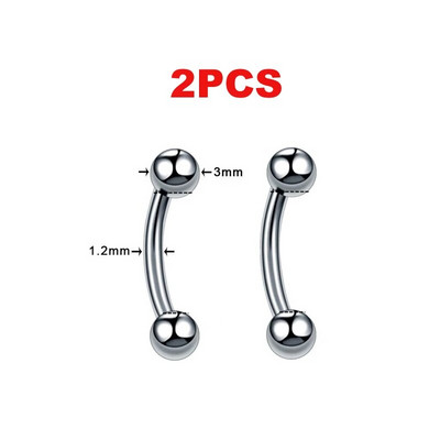 2GAB Metāla pakavs viltus deguna gredzens C klips BCR starpsienas lūpu nerūsējošā tērauda pīrsings Falso deguna gredzeni stīpa sievietēm vīriešiem