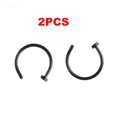 2GAB Metāla pakavs viltus deguna gredzens C klips BCR starpsienas lūpu nerūsējošā tērauda pīrsings Falso deguna gredzeni stīpa sievietēm vīriešiem