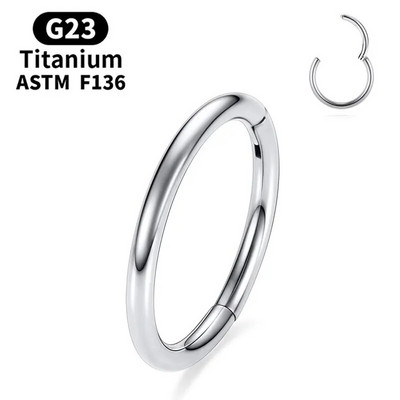 G23 Titano nosies auskarų vėrimas F136 Implantas 14G 16G 18G 20G Diafragma Tragus Piercing Seksualūs kūno papuošalai Didmeninė prekyba