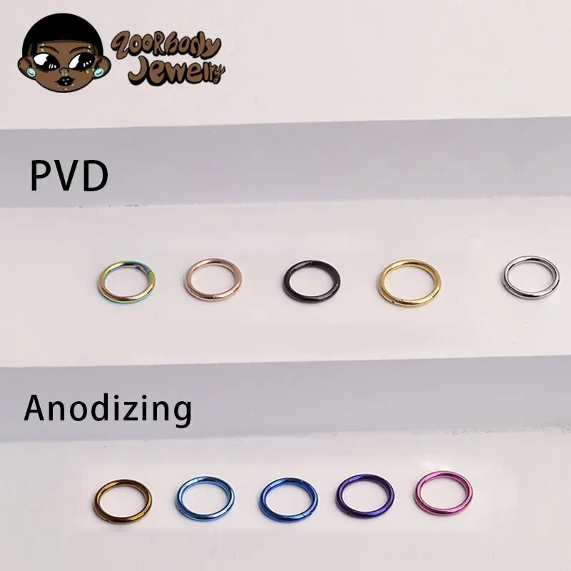 G23 Titano nosies auskarų vėrimas F136 Implantas 14G 16G 18G 20G Diafragma Tragus Piercing Seksualūs kūno papuošalai Didmeninė prekyba